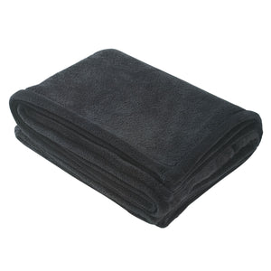 Chenille Blanket - Black