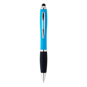 Satin Stylus Pen - Lt Blue With Black