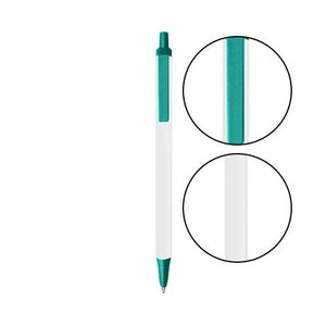 Clear BIC® Clic Stic® Pen - Clear With Teal