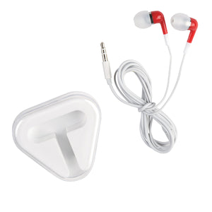 Mini Earbuds - Red With White