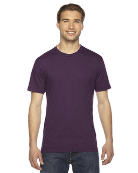 American Apparel Unisex Fine Jersey Short-Sleeve T-Shirt - Eggplant