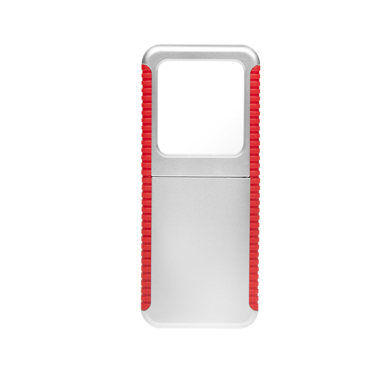 Magnifier And Light - Silver With Red