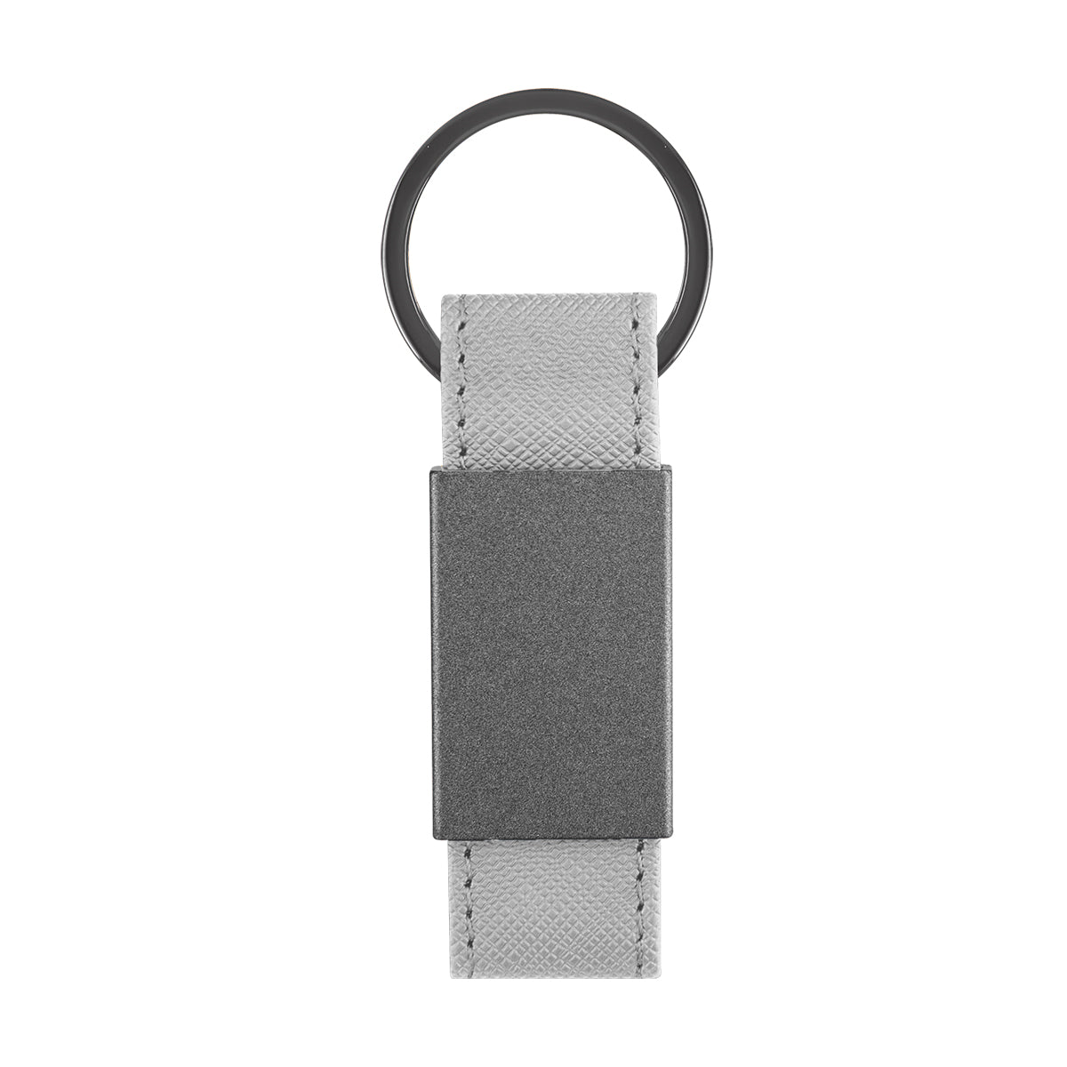 Paxton Leatherette Key Tag - Gray