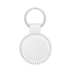 Parker Leatherette Key Tag - White