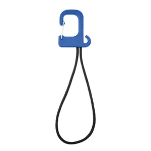 Stretch Cord Hook With Carabiner - Royal Blue