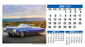 Classic Cars 2026 Promotional Desk Calendar