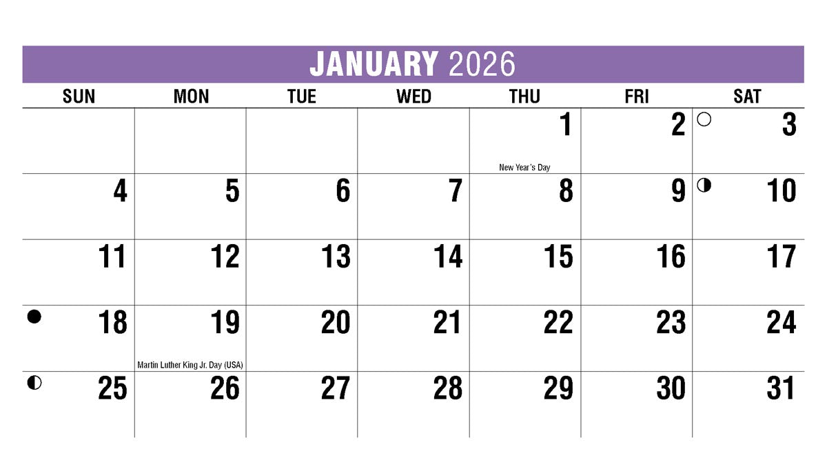 Homes 2026 Promotional Desk Calendar