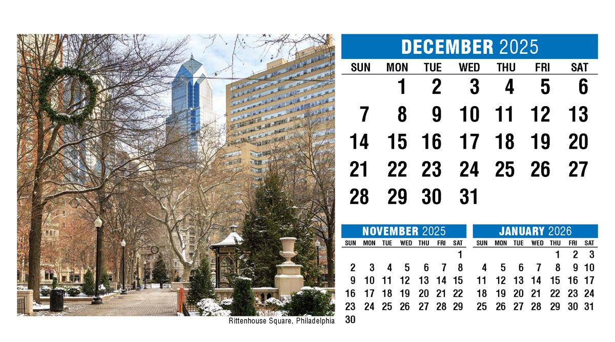 Scenes of America 2026 Promotional Desk Calendar