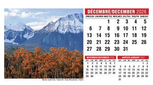 Scenes of Canada French English 2026 Promotional Desk Calendar