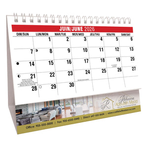 Scenes of Canada French English 2026 Promotional Desk Calendar