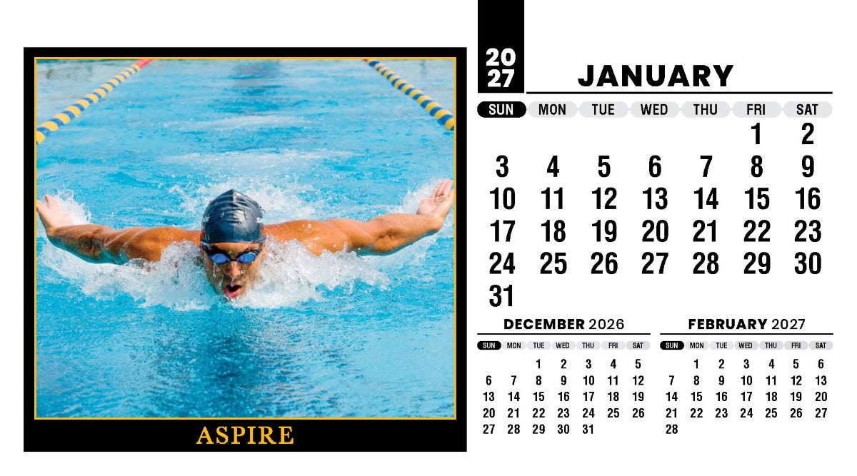 Motivation 2027 Promotional Desk Calendar