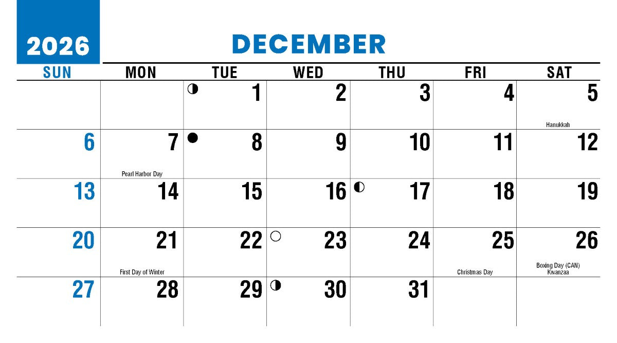 Scenes of America 2027 Promotional Desk Calendar