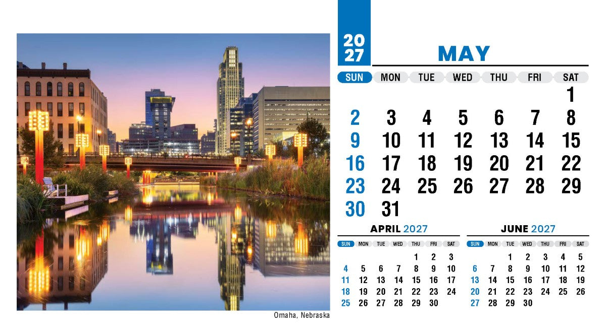 Scenes of America 2027 Promotional Desk Calendar