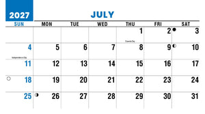 Scenes of America 2027 Promotional Desk Calendar