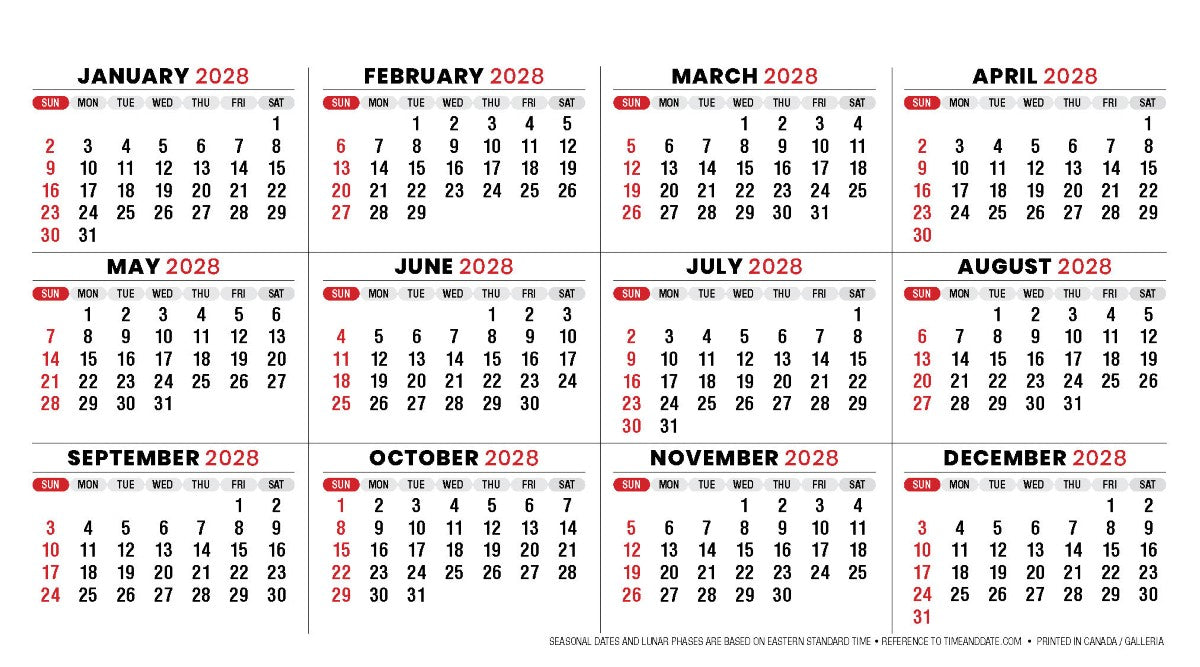 Scenes of Canada 2027 Promotional Desk Calendar