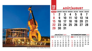 Scenes of Canada French English 2027 Promotional Desk Calendar