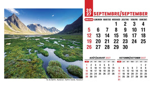 Scenes of Canada French English 2027 Promotional Desk Calendar