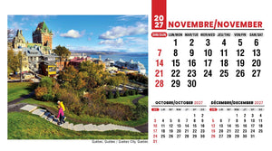 Scenes of Canada French English 2027 Promotional Desk Calendar