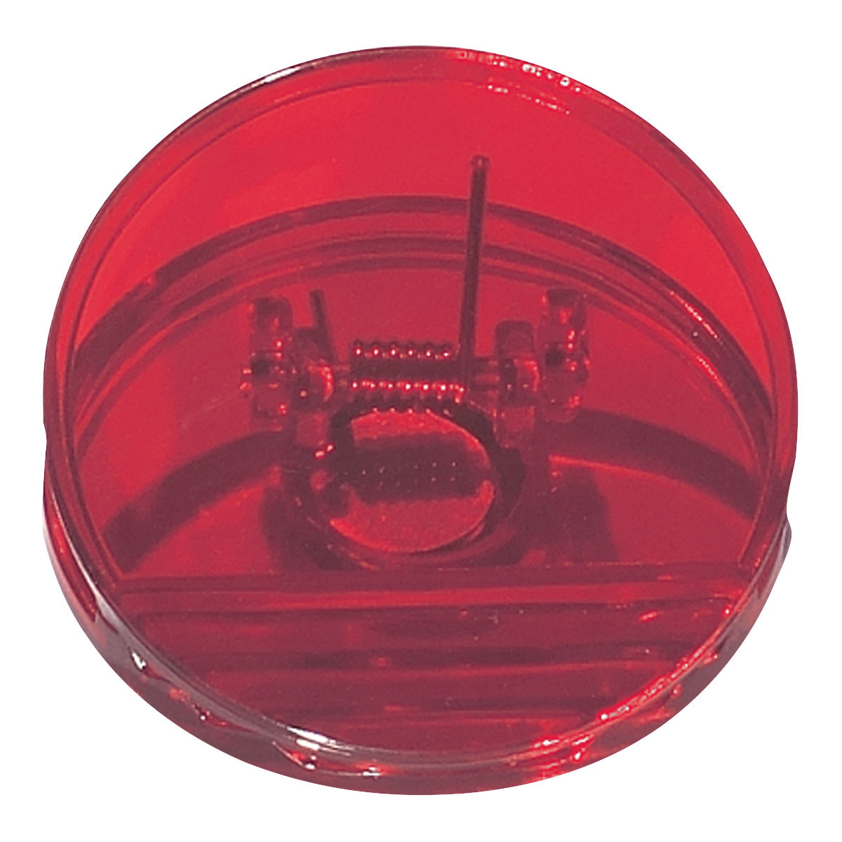 Round Shape Clip - Translucent Red