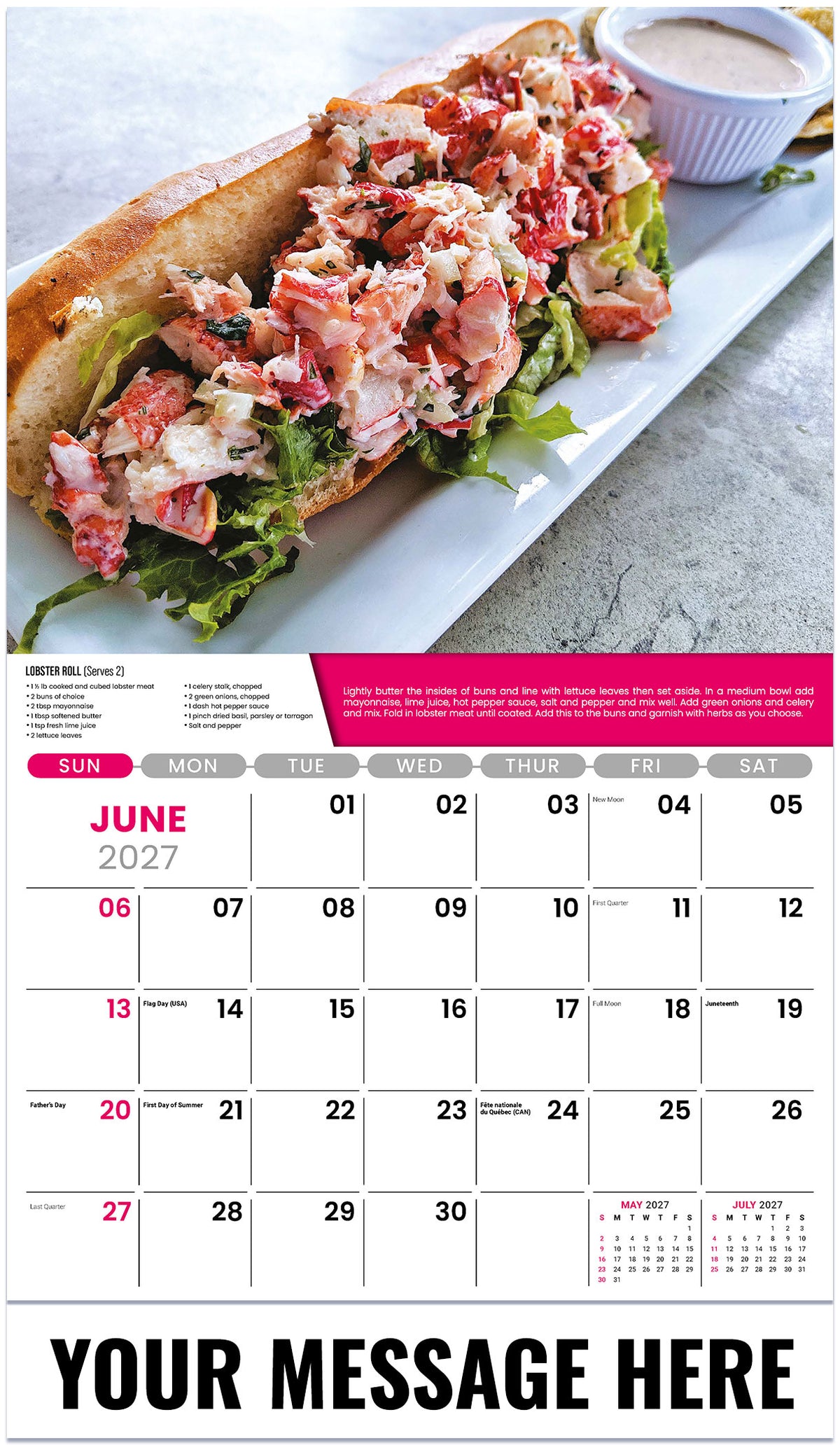 Recipes - 2027 Promotional Calendar