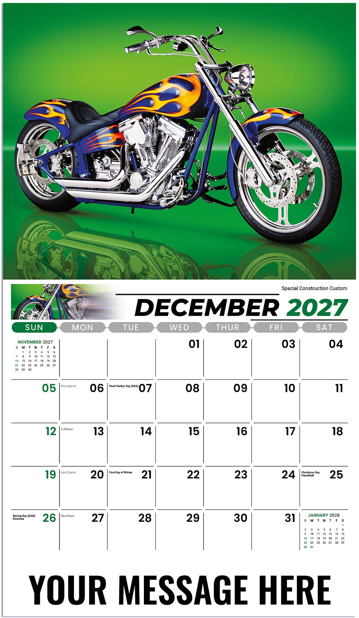 Motorcycle Mania - 2027 Promotional Calendar