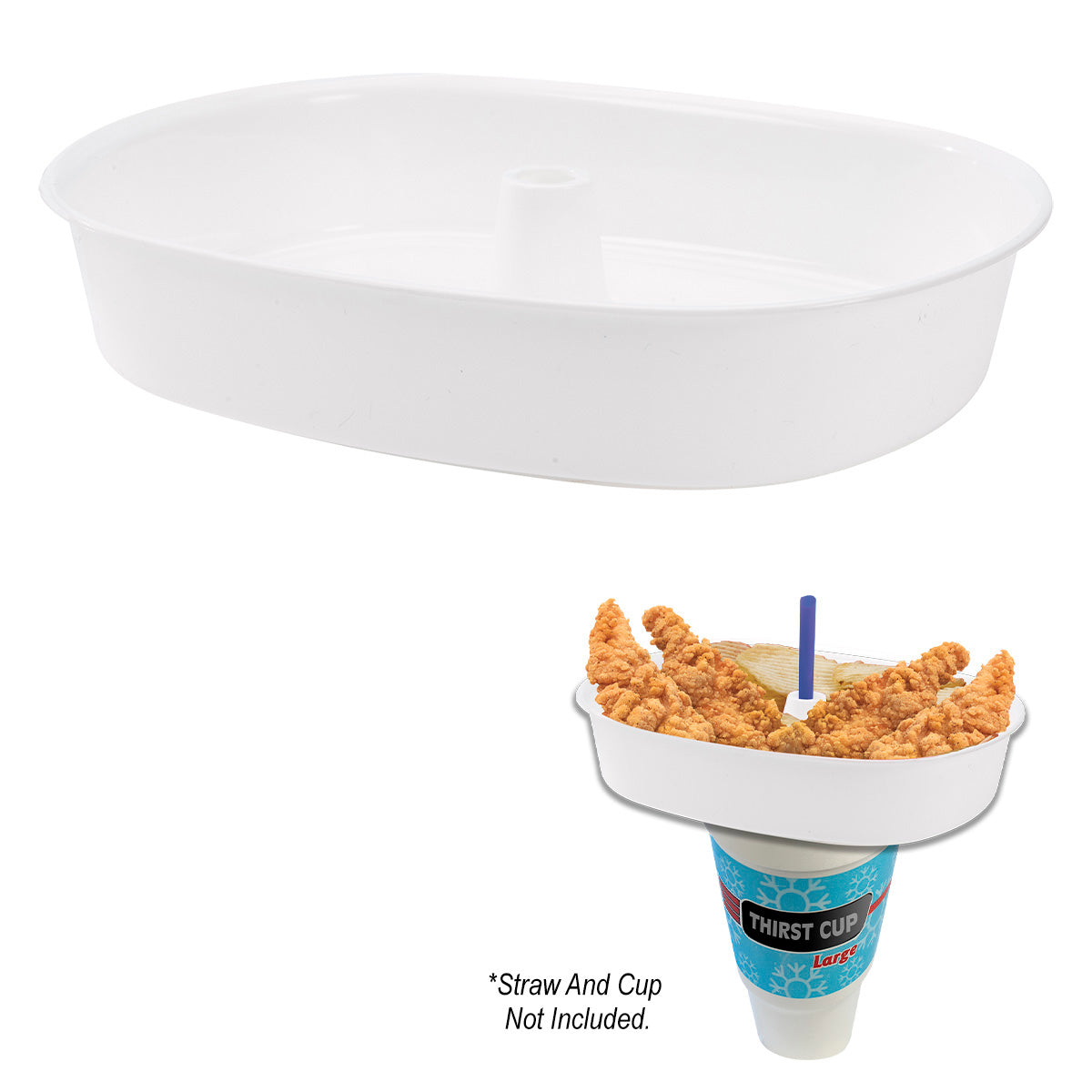 30 Oz. Oval Grub Tub® - White