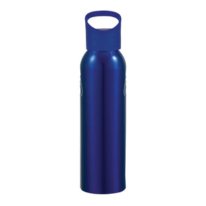 20 Oz. Aluminum Sports Bottle - Blue With Blue