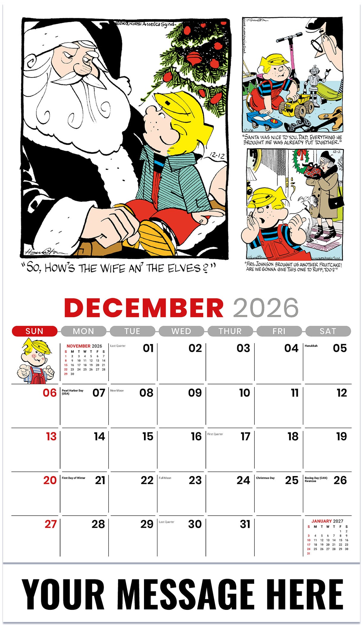 Dennis The Menace - 2027 Promotional Calendar