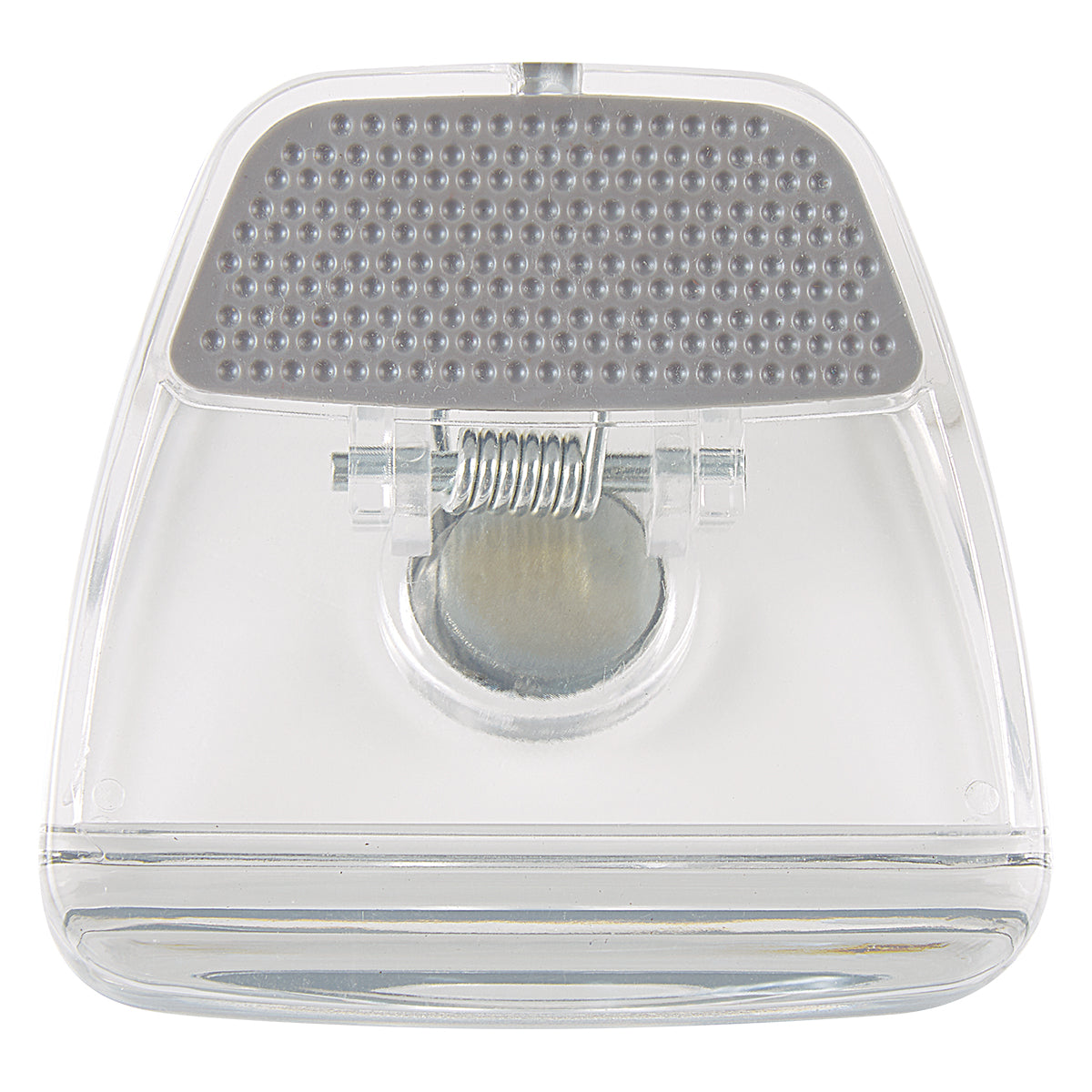 Magnetic Memo Clip - Clear With Gray