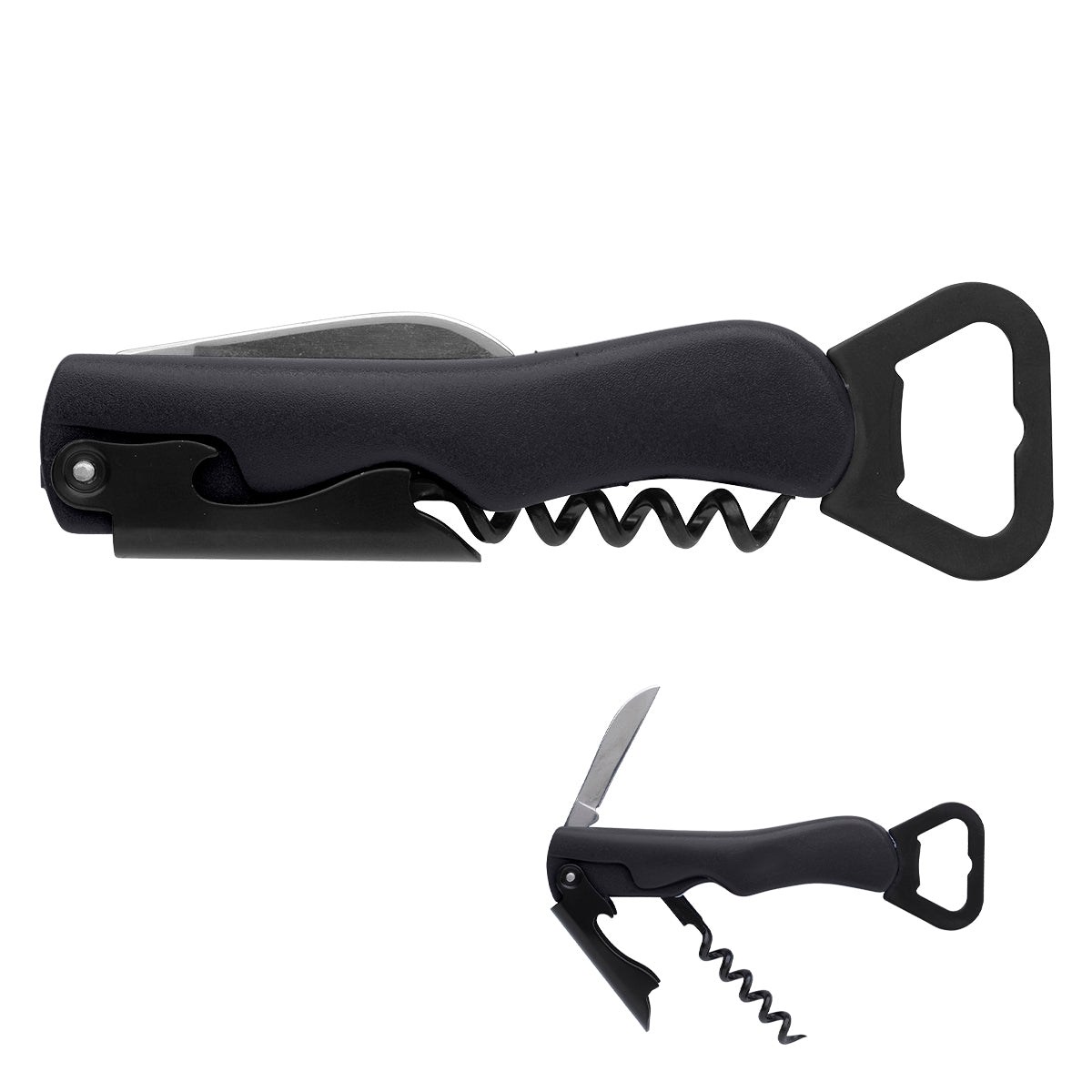 4-In-1 Waiter's Knife - Black
