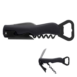 4-In-1 Waiter's Knife - Black