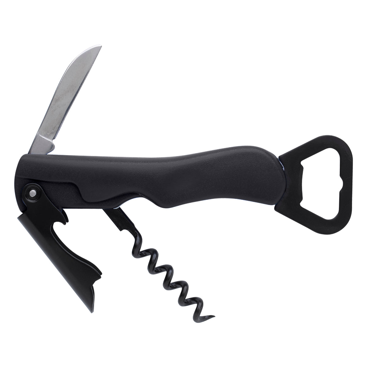 4-In-1 Waiter's Knife - Black
