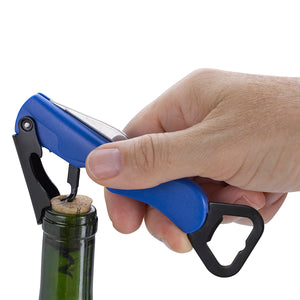 4-In-1 Waiter's Knife - Blue