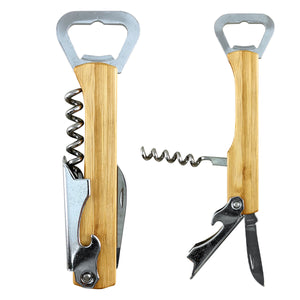 Bamboo 4-In-1 Waiter's Knife - Natural