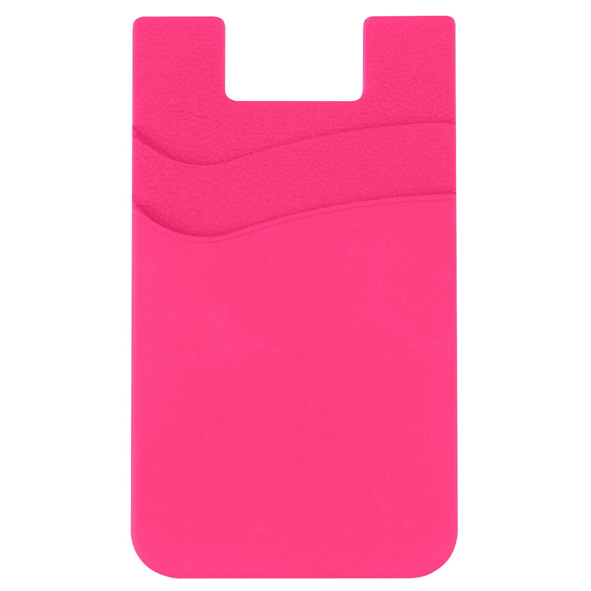 Dual Pocket Silicone Phone Wallet - Pink