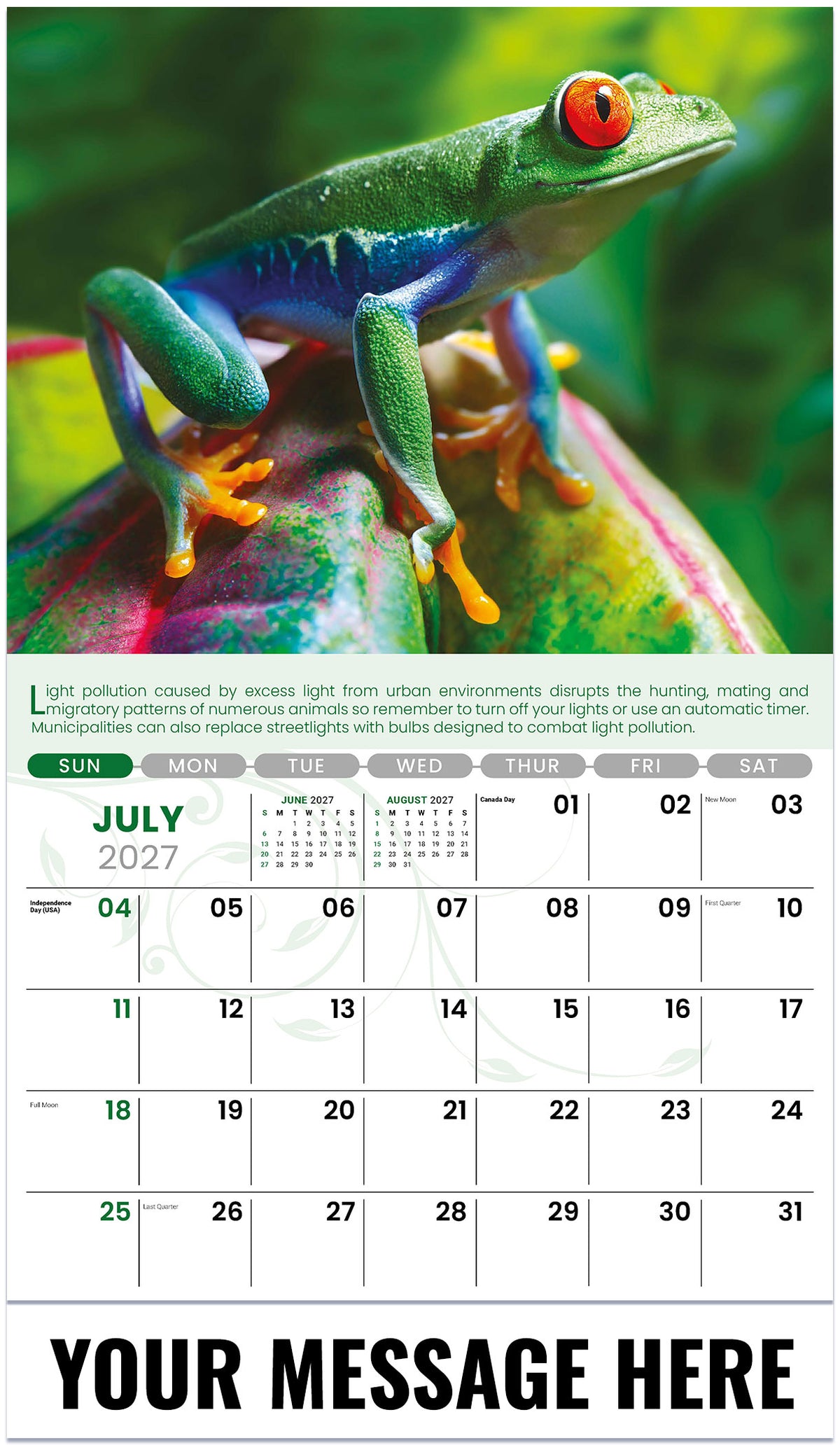 Go Green - 2027 Promotional Calendar