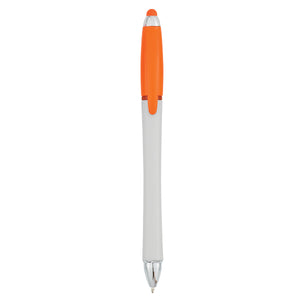 Harmony Stylus Pen With Highlighter - White With Orange