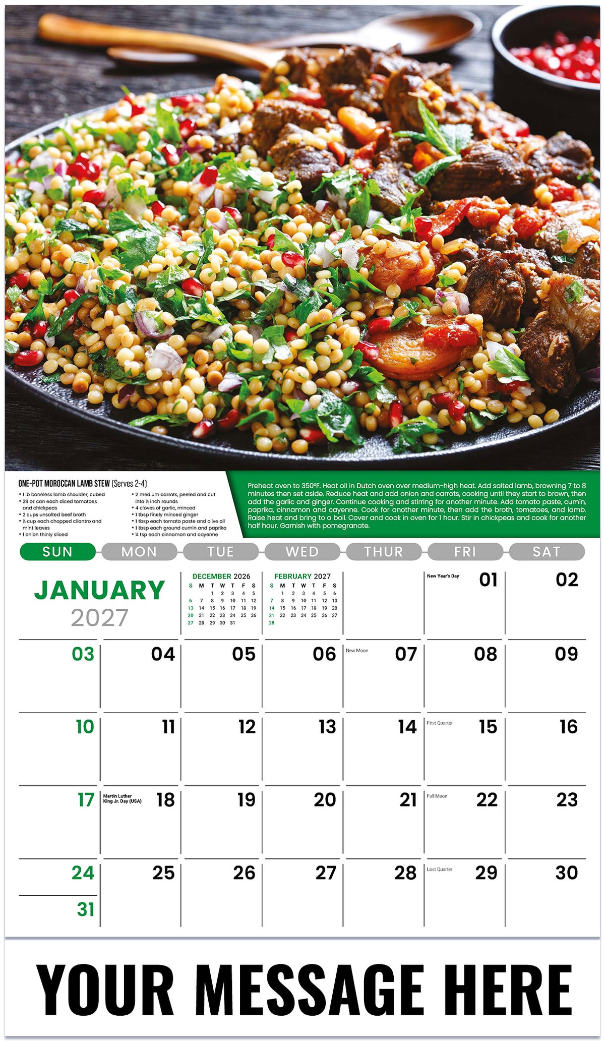Recipes - 2027 Promotional Calendar