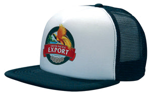 5 Panel Mesh Back Cap with Flat Peak - Custom Embroidered