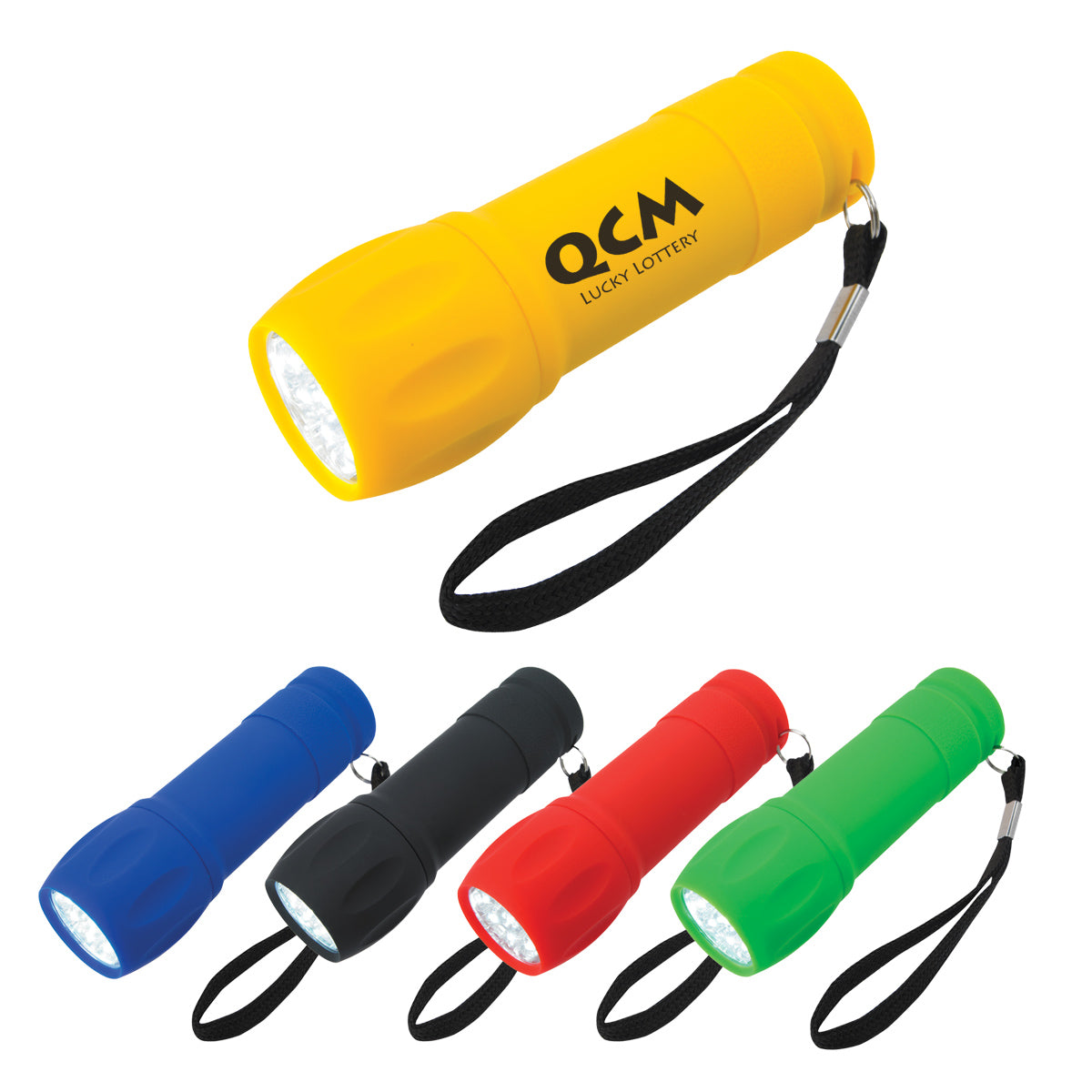 Rubberized Torch Light With Strap