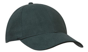 6 Panel Unstructured Heavy Brush Cotton Cap - HP_4241 - Bottle Green