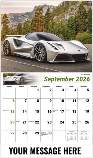 Exotic Cars - 2026 Promotional Calendar