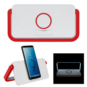 Desktop Reading Lamp Wireless Charger - Red