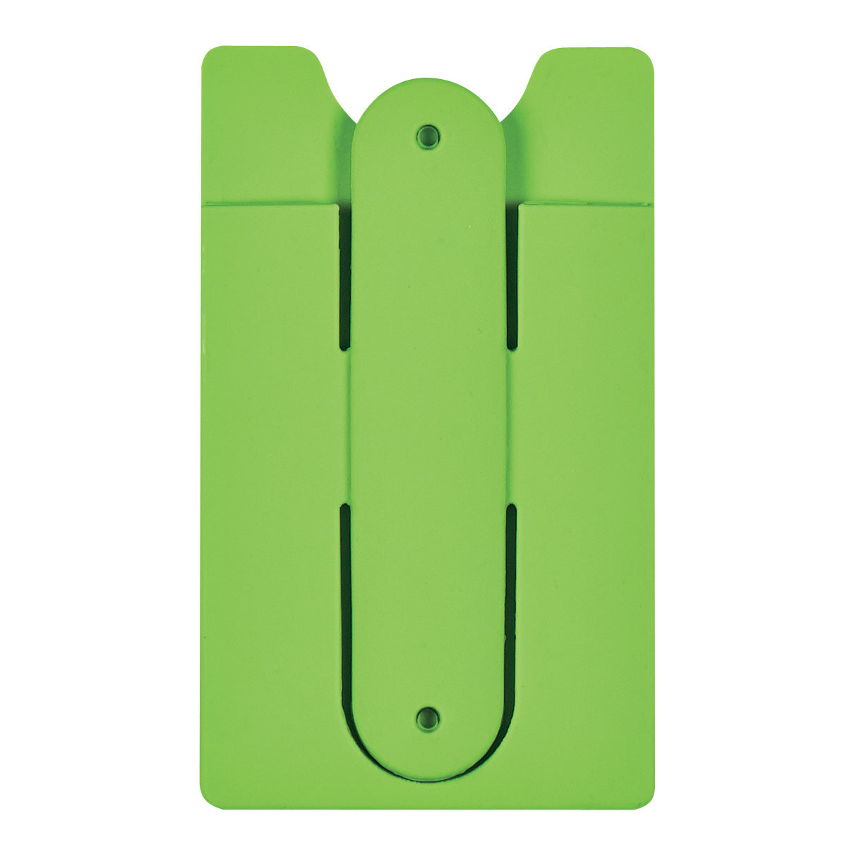 Silicone Phone Wallet With Stand - Lime