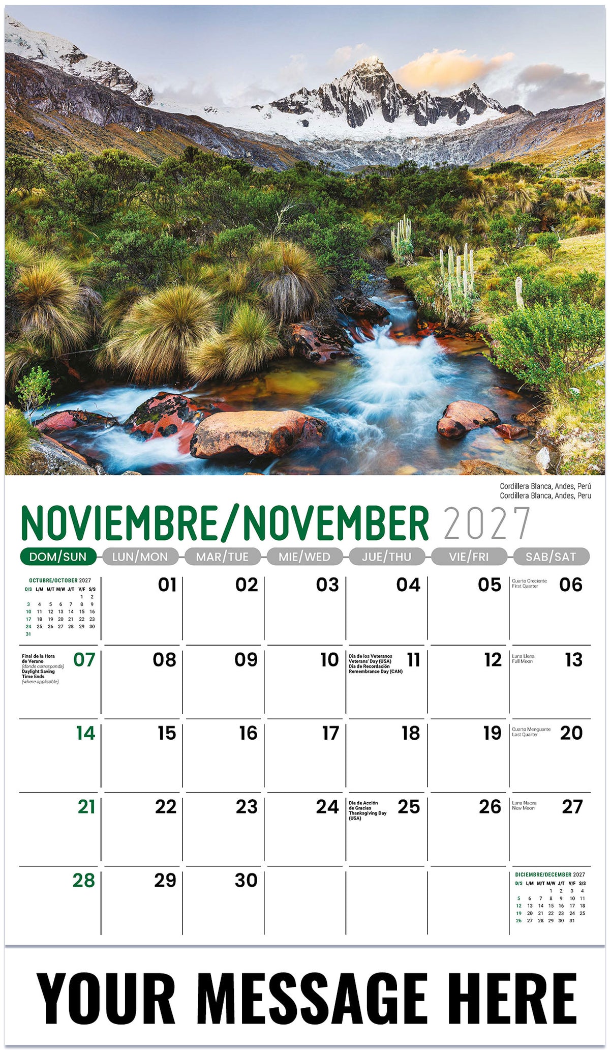 Beauty of Latin America (Bilingual) - 2027 Promotional Calendar