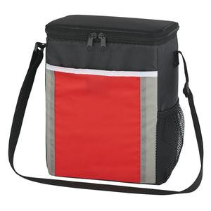 Café Kooler Bag - Black With Red