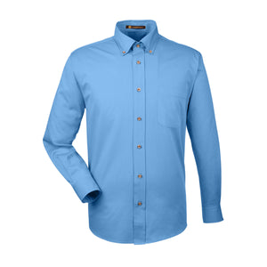 Men's Easy Blend™ Long-Sleeve Twill Shirt with Stain-Release - Lt College Blue