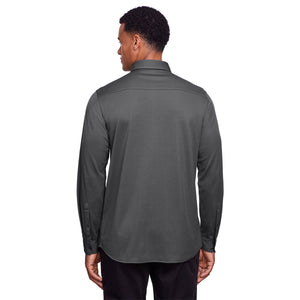 Men's CrownLux Performance™ Plaited Button-Down Shirt - Back