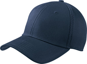 NEW ERA® Stretch Mesh Cap - Custom Embroidered - NE1020 (Black with Black)