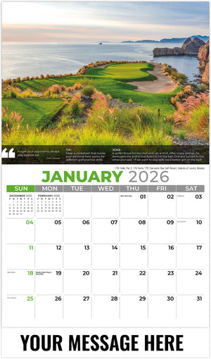 Golf Tips - 2026 Promotional Calendar